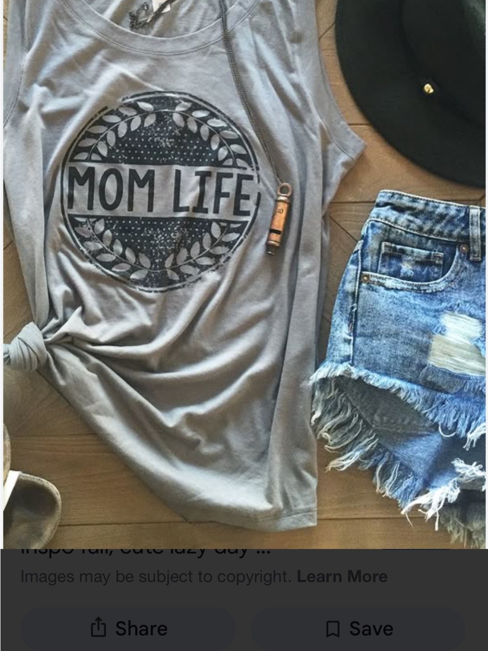 Mom Life Gray Graphic Tank